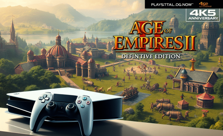 Age of Empires 2 Definitive Edition on PS5 showcasing 4K graphics and engaging strategic gameplay.